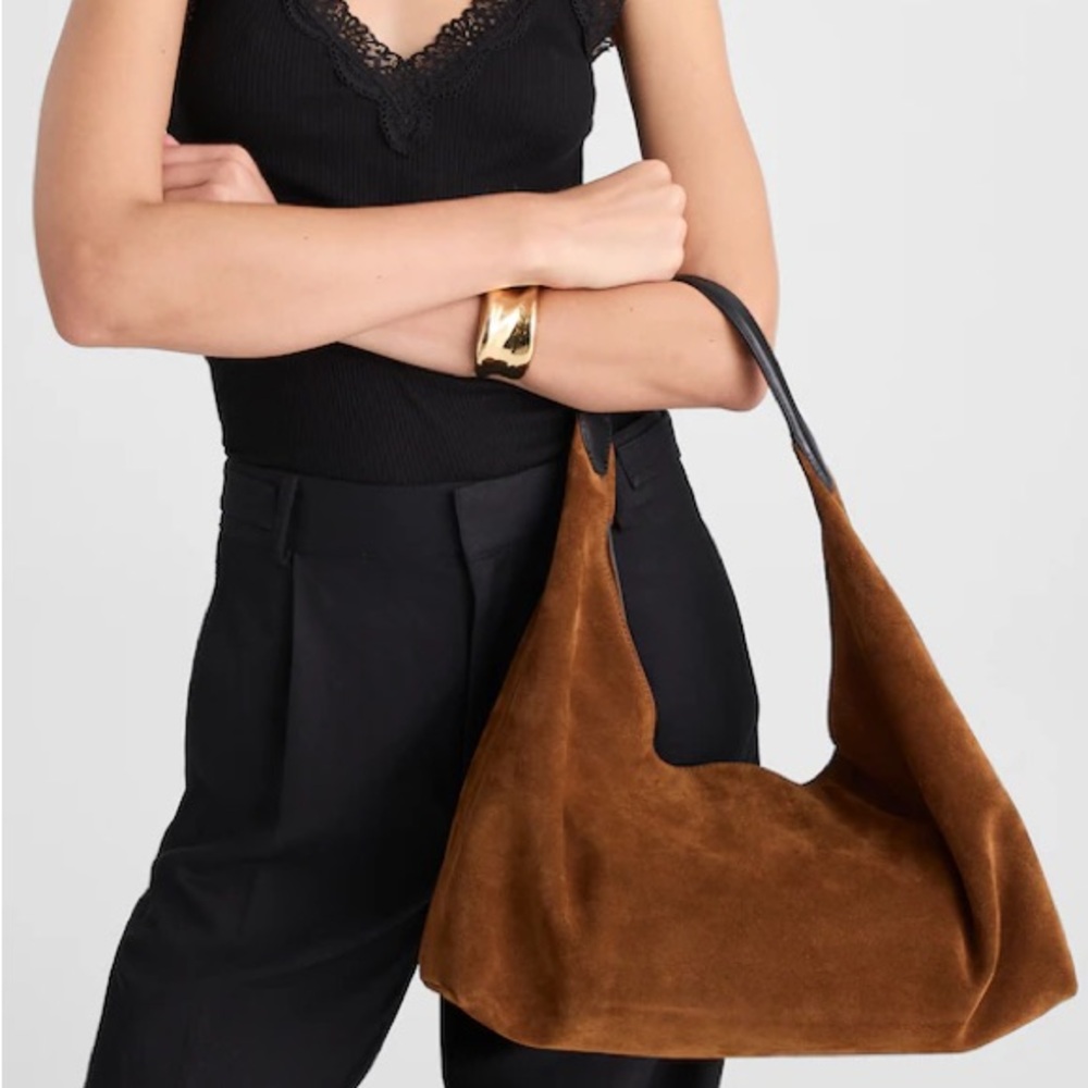 NWT Madewell Mylie Suede Shoulder Bag - Picture 2 of 5